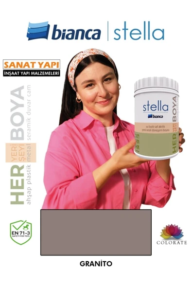 Bianca Stella Su Bazlı Akrilik Boya 1Lt ürün görseli 1