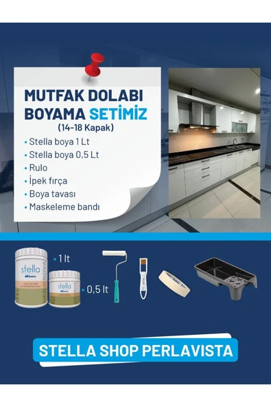 Bianca Stella Mutfak Dolabı Boyama Seti (14-18 Kapak) ürün görseli 1