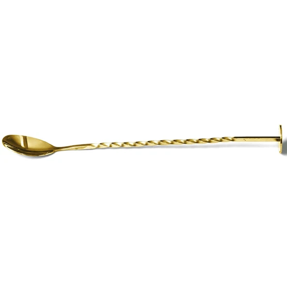 Burgulu Bar Kaşık Altın 27 Cm ürün görseli 1