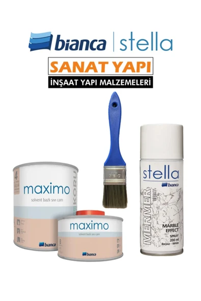 Bianca Stella Maximo Sıvı Cam Parlak + Efekt Sprey+Stella Efekt Fırça ürün görseli 1
