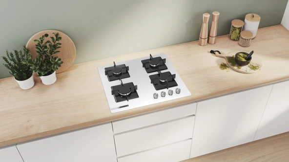 Bosch PNP6C2O12O Beyaz Ankastre Ocak - Resim 5