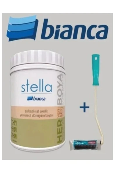 Bianca Stella Boya Su Bazlı Akrilik +Dekor Kadife Rulo ürün görseli 1