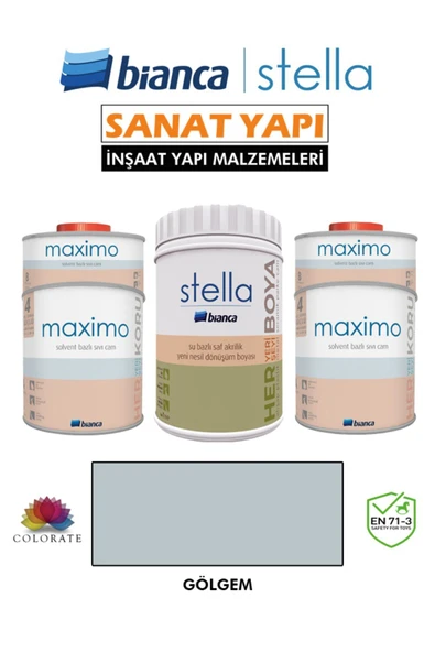 Bianca Stella 10-12 M2 Boyama Seti ( 1Lt Boya+ 1Lt Maximo Parlak ) ürün görseli 1