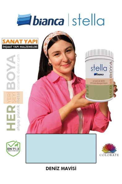 Bianca Stella Su Bazlı Akrilik Boya 1Lt ürün görseli 1