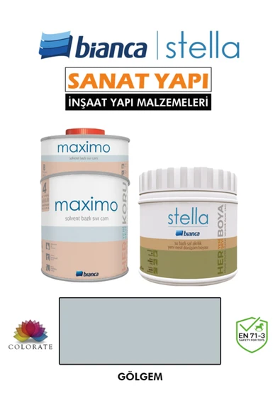 Bianca Stella 4-6 M2 Boyama Seti ( 500Ml Boya+ 500Ml Maximo Parlak ) ürün görseli 1