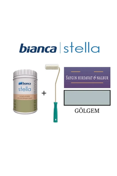 Bianca Stella Su Bazlı Akrilik Boya Gölgem + Dekor Kadife Parmak Rulo ürün görseli 1