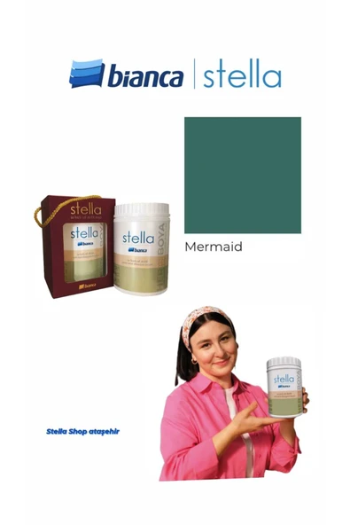 Bianca Stella Su Bazlı Saf Akrilik Boya 500ml - Mermaid ürün görseli 1