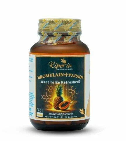 Kiperin Bromelain+Papain 30 Kapsül ürün görseli 1