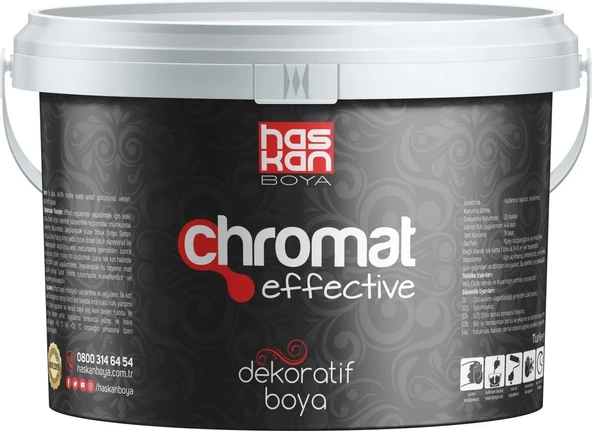 Haskan Chromat Effective Sedef Boyası Altın Sim 2.5 Lt. ürün görseli 1
