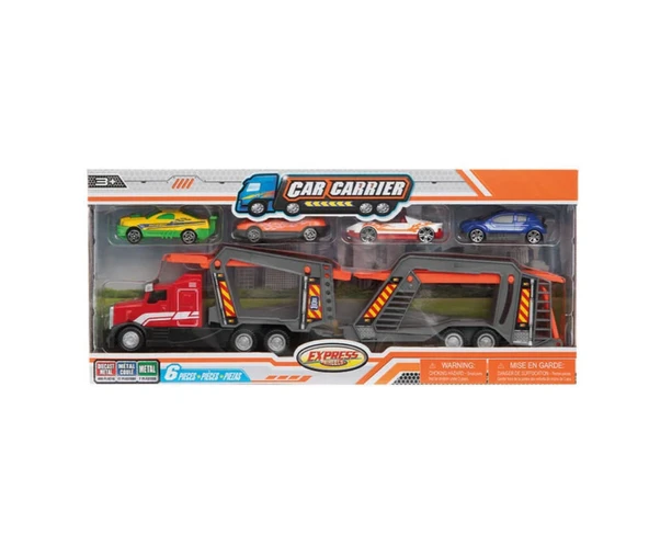 Express Wheels Die Cast Metal Sürtmeli Araç Taşıyıcı Tır ürün görseli 1