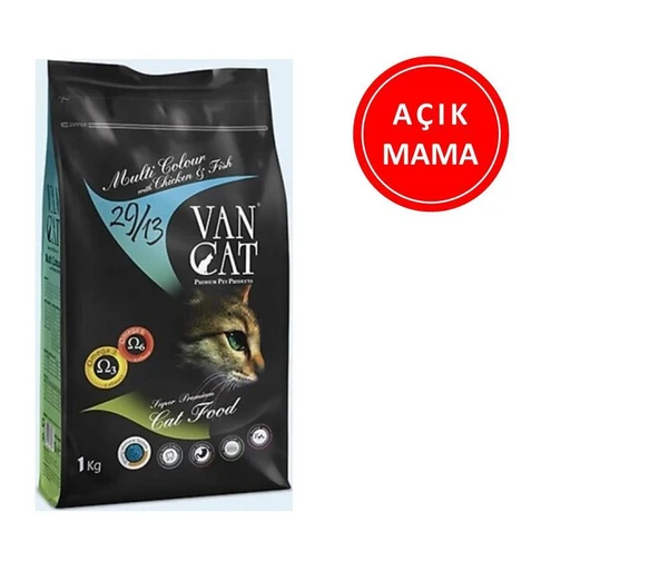 Vancat Multicolor Kedi Maması 1 Kg AÇIK ürün görseli 1