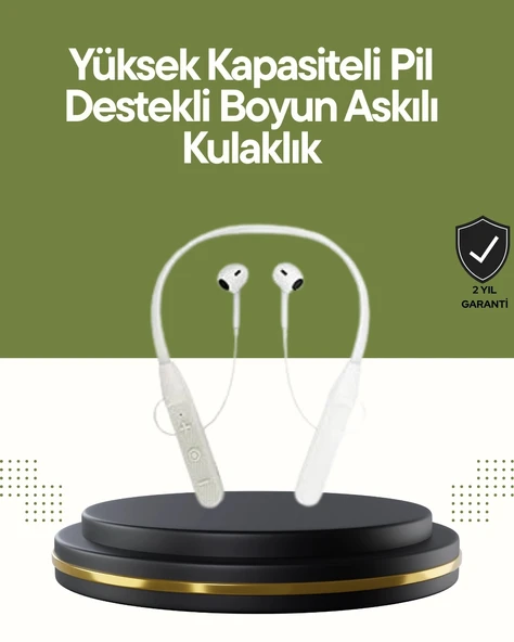 Spor Ve Günlük Kullanım İçin 100 Saatlik Kablosuz Kulaklık ürün görseli 1