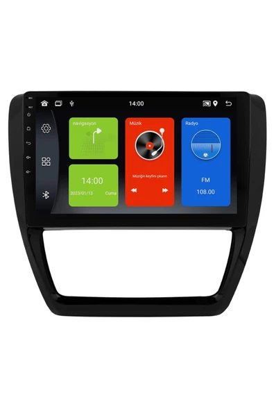 Volkswagen Android Multimedya Sistemi (2011-2015) 3 Gb Ram, 32 Gb Hafıza, 4 Çekirdek, Newfron ürün görseli 1