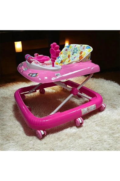 LÜKS Bebek Yürüteç 8tekerli Direksiyonlu Şıngırdaklı ürün görseli 1