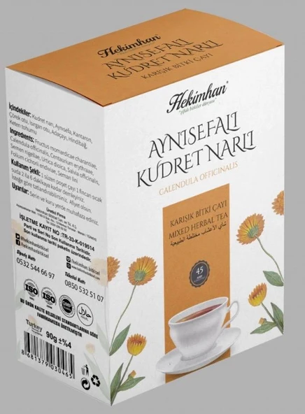 Hekimhan Aynısefalı Kudret Narlı  Çay 45 Süzen Poşet ürün görseli 1
