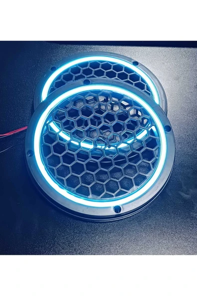 20cm Buzmavisi Neon Işıklı Hoparlör ve Midrange Kapağı 1takım (2adet) Vidalanabilir ürün görseli 1