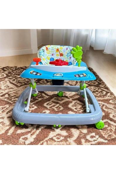 LÜKS Bebek Yürüteç 8tekerli Direksiyonlu Şıngırdaklı ürün görseli 1