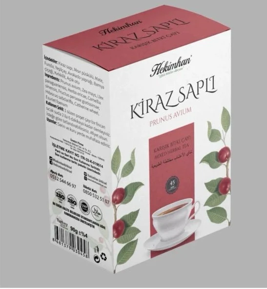 Hekimhan Kiraz Saplı Çay 45 Süzen Poşet ürün görseli 1