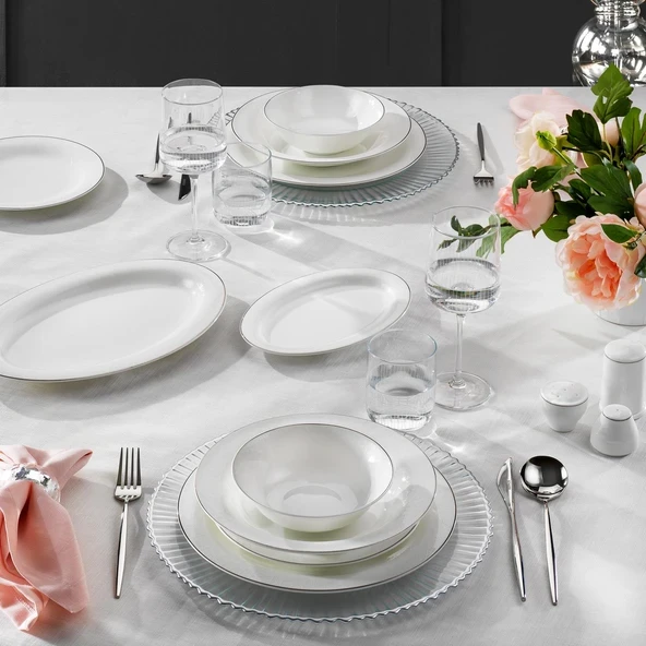 Schafer Silver Yemek Takımı 56 Parça-Platin 02 - Resim 2