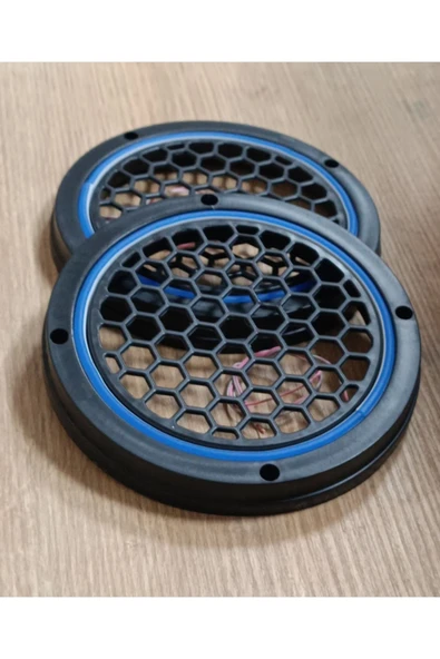 16cm Mavi Neon Işıklı Hoparlör ve Midrange Kapağı 1takım (2adet) Vidalanabilir ürün görseli 1