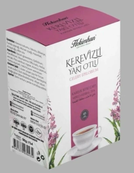 Hekimhan Kerevizli Yakı Otlu Çay 45 Süzen Poşet ürün görseli 1