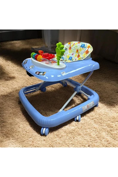 LÜKS Bebek Yürüteç 8tekerli Direksiyonlu Şıngırdaklı ürün görseli 1