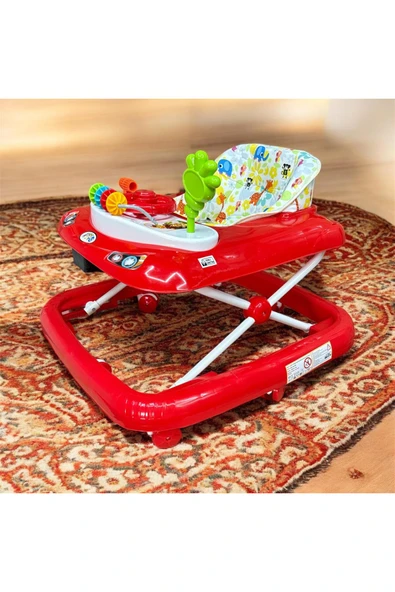 LÜKS Bebek Yürüteç 8tekerli Direksiyonlu Şıngırdaklı ürün görseli 1