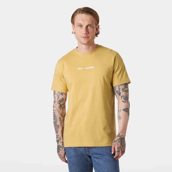 Helly Hansen Core T-Shırt  Erkek Sarı - Resim 3