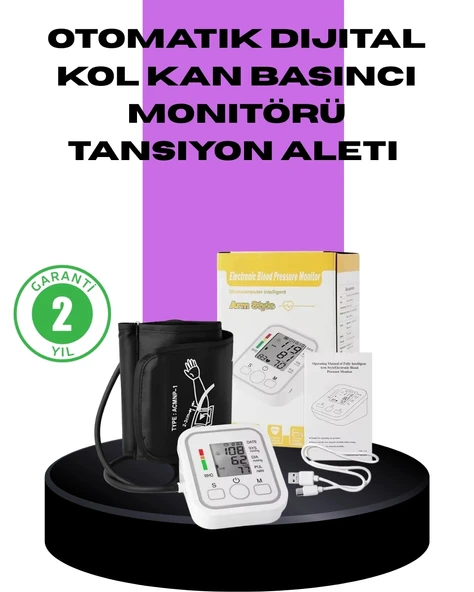 Elektronik Tansiyon Ölçer Lcd Dijital Ekranlı ürün görseli 1