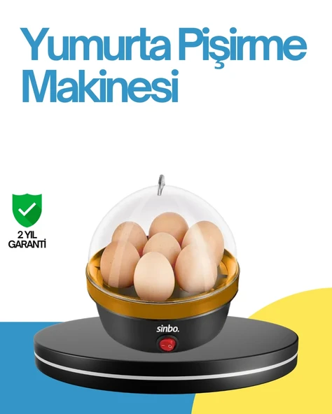7 Yumurta Kapasiteli Yumurta Pişirme Makinesi Rafadan Orta Ve Katı ürün görseli 1