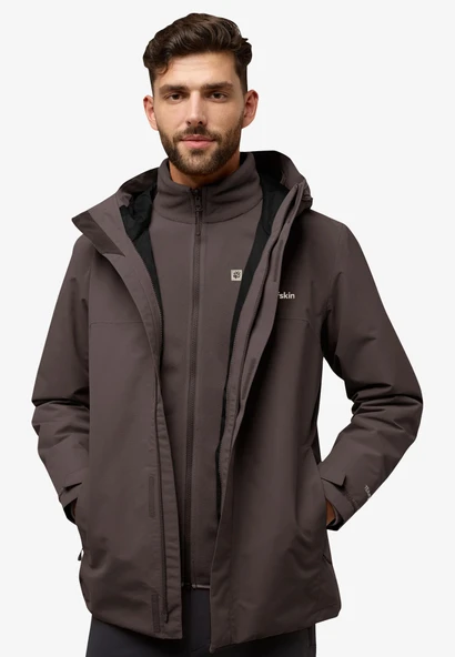 Jack Wolfskin Altenberg 3IN1 JktM Erkek Peat ürün görseli 1