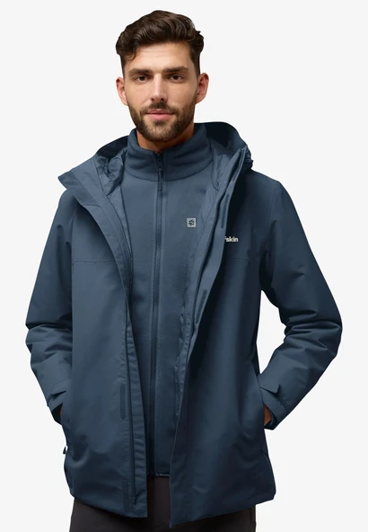 Jack Wolfskin Altenberg 3IN1 JktM Erkek Mid.Sky ürün görseli 1