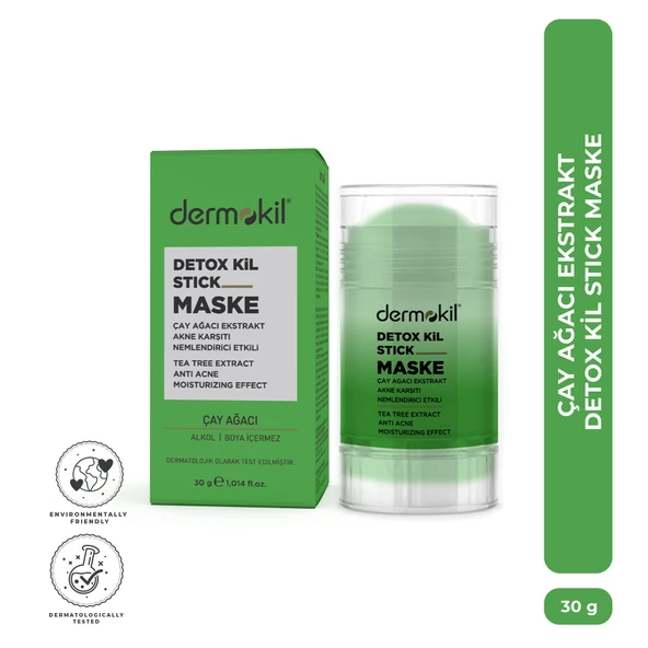 Dermokil Çay Ağacı Ekstresi İçeren Detoks Stick Kil Maskesi 30 g ürün görseli 1