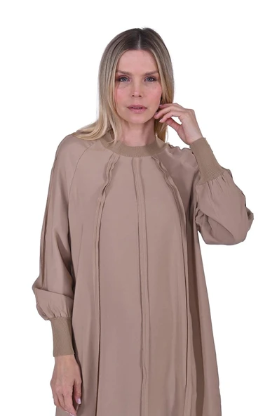 invee Bebe Biyeli Elbise CAMEL 6936 - Resim 3