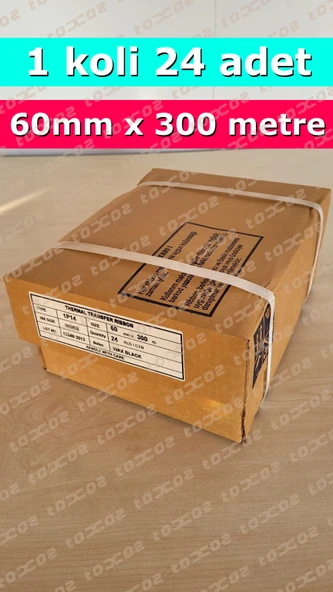 OPSYS Wax Ribon Siyah 60 x 300 24'lü Koli ürün görseli 1