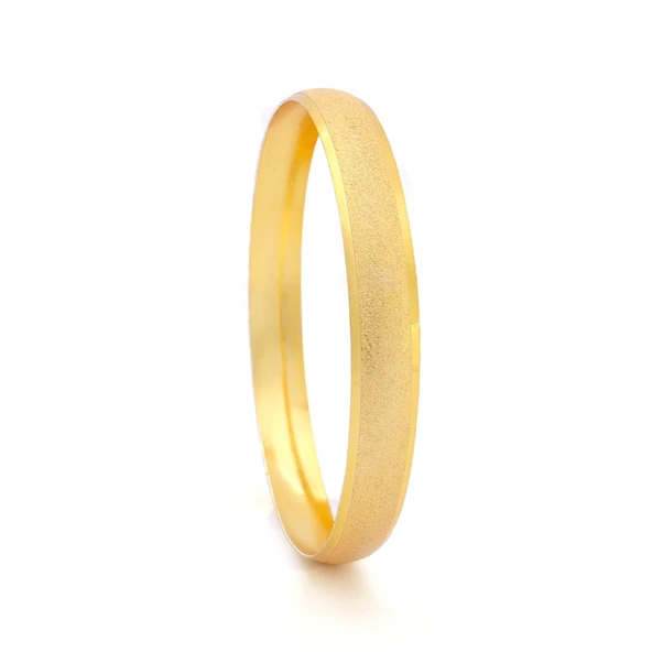 Altın Kaplama Simli Bilezik 0.8 cm BLZ-3049 ürün görseli 1