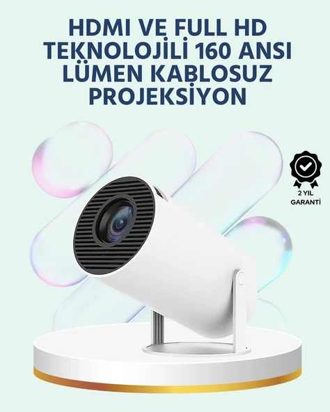 160 Ansı Lümen Parlaklığa Sahip Geniş Ekran Projeksiyon ürün görseli 1