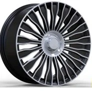 AKD-A0013-01-1 8.5x20" 5X112 ET36 66.6 Black Machined 20 İnç Jant Takımı (4 Adet) ürün görseli 1
