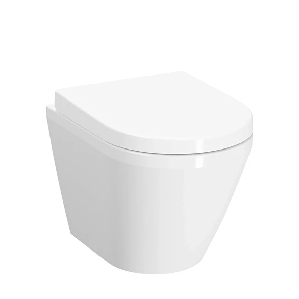 VitrA Integra 7040L003-0090 Asma Klozet Rim-ex, Gizli Montajlı, 55 cm Beyaz ürün görseli 1