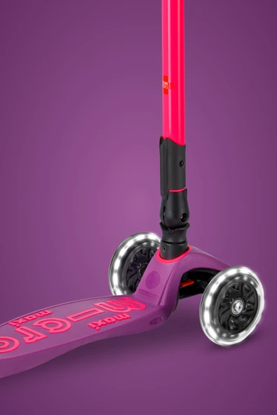 Micro Maxi Deluxe Foldable Neon LED Ultra Pink Pembe S - Resim 7