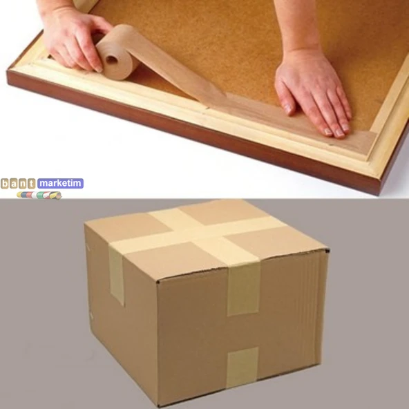 Silikonlu Kraft Kağıt Koli Bandı 45 mm X 40 mt ürün görseli 1