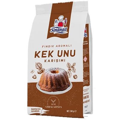 SİNANGİL FINDIK AROMALI KEK UNU KARIŞIMI 340GR KABARTMA TOZU İÇERMEKTEDİR. ürün görseli 1