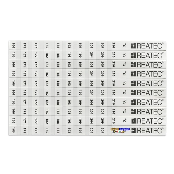 REATEC Sıcaklık Ölçüm Etiketi Isı Ölçer Ölçüm Aralığı 166 °c - 216 °c (10adet) ürün görseli 1