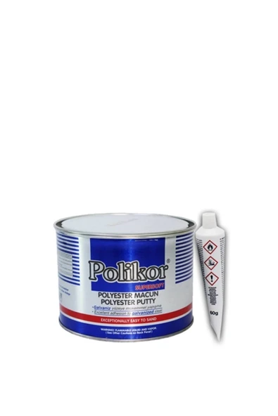 Polikor Polyester (çelik) Macun 400gr Piyasanın En Iyisi Polikor ürün görseli 1
