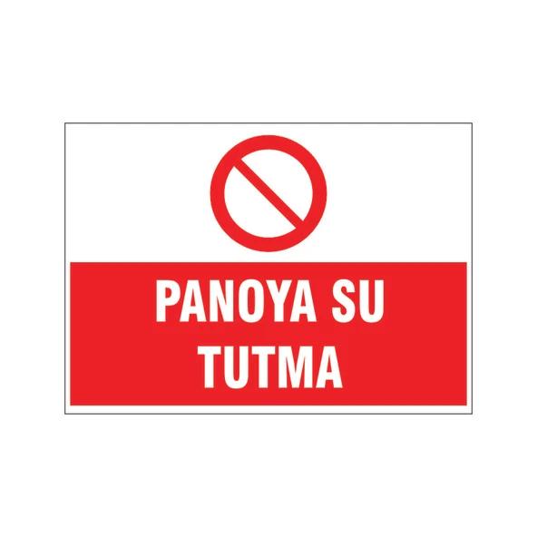 Panoya su tutma, isg uyarı levhası ürün görseli 1