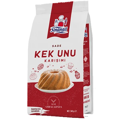 SİNANGİL SADE KEK UNU KARIŞIMI 340GR KABARTMA TOZU İÇERMEKTEDİR. ürün görseli 1