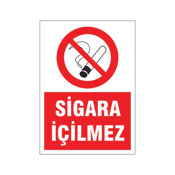 Sigara içilmez, isg uyarı levhası ürün görseli 1
