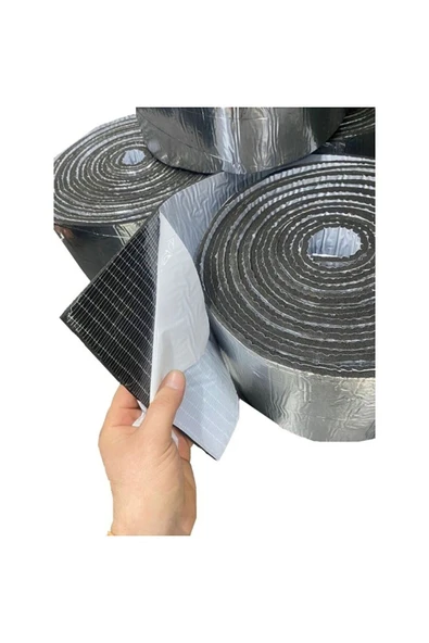 Kauçuk Bant Oto Ses Yalıtımı 9mm Alüminyum Folyolu 20cm X 10mt ürün görseli 1