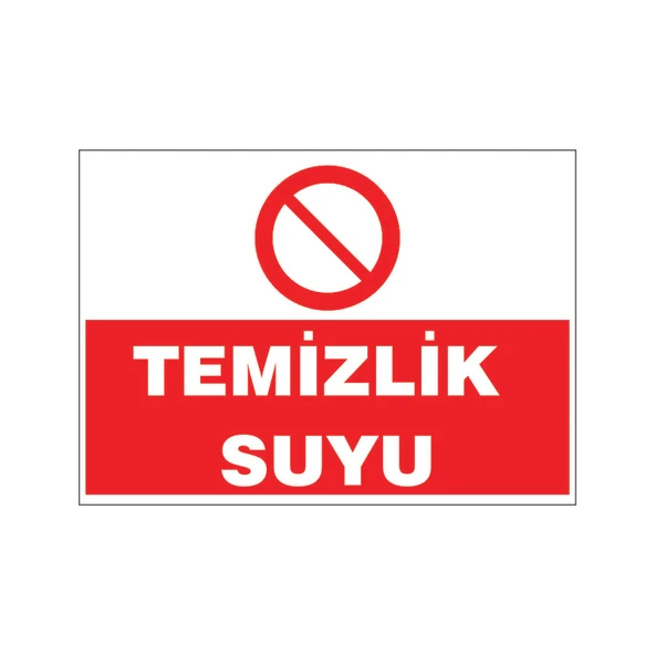 Temizlik suyu, isg uyarı levhası ürün görseli 1