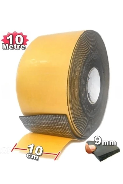 Araç Oto Ses Isı Yalıtım 10cm x 10mt 9mm Yapışkanlı Kauçuk Izolasyon Malzemesi Yalıtım Bandı ürün görseli 1